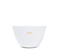 Keith Brymer Jones - Gamme Word - Bol moyen en céramique blanche - Profitez - 500 ml - Boîte cadeau