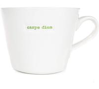 Keith Brymer Jones - Gamme Word - Tasse standard en céramique blanche - Carpe Diem - 350 ml - Boîte cadeau