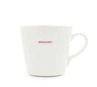 Keith Brymer Jones Grande tasse en céramique blanche avec inscription « Word Range » - 500 ml - Coffret cadeau