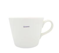 Keith Brymer Jones Word Range Mug en céramique Blanc Taille M Queen Lilas 350 ml Boîte cadeau