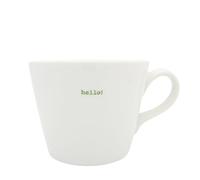 Keith Brymer Jones Word Range Mug Hello. Seau, 0,35 l, Blanc