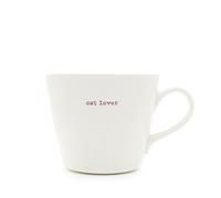 Keith Brymer Jones Word Range Seau Cat Lover Tasse, 0,35 l, Blanc