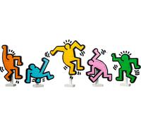 LEGO Art Keith Haring - Les Figures Dansantes - Set de Construction - Art Mural ou Décoration Intérieure DIY pour Maison ou Bureau aux Couleurs Vives - Cadeau Original pour Adulte 31216