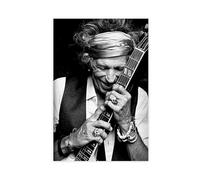 Keith Richards - Lot de 5 affiches sur toile pour décoration de chambre à coucher, bureau, chambre, cadeau, sans cadre, 30 x 45 cm