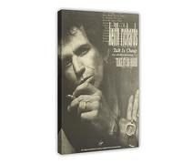 Keith Richards Talk Is Cheap Poster sur toile pour décoration de salon, chambre à coucher, style cadre, 50 x 75 cm