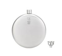 KEITH Ti9302 - Flasque en titane - Portable - Petite bouteille d'eau pour whisky, liqueur et alcool - Avec entonnoir - Équipement de camping - 150 ml
