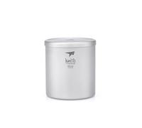 Keith Titanium Mug Double Paroi 300 ml avec Couvercle - Tasse Isolée Compacte pour Espresso et Voyage