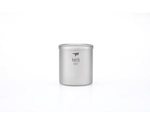 Keith Titanium Ti3301 Mug double paroi avec couvercle - 7,4 cl