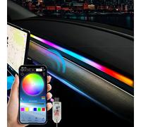 KEIUROT Bande LED Intérieur Auto avec APP Lumiere LED Interieur Voiture Lumière de sous-éclairage de Voiture Améliorée Fort Kits Musicale Lumière au Néon 1 en 1 110cm