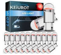 Keiurot T10 501 Ampoules LED W5W 194 168 2825 Wedge Led Ampoules De Voiture Rouge Dôme Intérieur Carte Porte Lumière Led Ampoule plaque immatriculation ampoules DC12V 20PCS