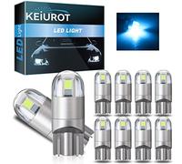 Keiurot T10 Led Ampoule W5W Led Bleu 194 168 2825 Wedge Led Ampoules De Voiture Dôme Intérieur Carte Porte Lumière Led Ampoule Plaque Immatriculation Ampoules DC12V 10PCS Glace Bleue