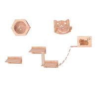 KEJIAWU Étagères Murales en Bois for Grands Chats, Lits Transparents for Dormir et se Reposer(8PCS-B)