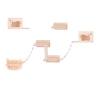 KEJIAWU Étagères Murales en Bois for Grands Chats, Lits Transparents for Dormir et se Reposer(9PCS-A)