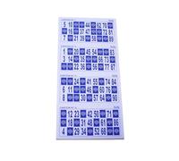 KEKA 48 Cartes Cartons de Loto Bingo Grands, avec Grands Chiffres et Carton épais de 340 g/m2