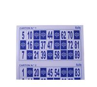 KEKA 600 cartons de bingo grands chiffres