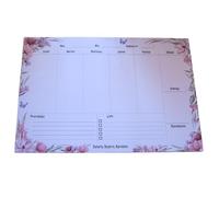 KEKA Planning hebdomadaire A3 52 feuilles pour 52 semaines, planificateur hebdomadaire de bureau, 42 x 29,7 cm, idéal pour étudiants, adversaires, enseignantes
