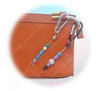 kekaa 10 Pièces de Porte-Clés à Perles, Petits Mousquetons, Porte-Clés à Perles, Breloques Artisanales (Pas de Perles Incluses) Argent
