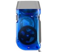 kekaa 3 LEDs Dynamo Wind Up Lampe de Poche pressage a la Main Manivelle Caoutchouc Naturel Lampe de Poche sans Piles