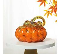 kekaa Figurines de Citrouilles en Verre Soufflé à la Main pour la Décoration de en Cristal, Collectibles pour la Décoration de Résistantes.