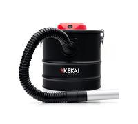 Kekai Aspirateur | Souffleur à Cendres Léger 18L Trajano 1200W Filtre HEPA Lavable en Acier Noir