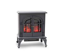 Kekai Cheminée Électrique 2000W Niklas 47x31x64 cm Noir avec Simulation de Feu pour Intérieur