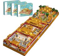 KeKeDuo Architecture Chinoise Maquette Jeux de Construction, 10385 Pièces Modulaire Buildings 3 en 1 Palais Impérial Chinois, Nano Micro Briques Ensemble de Construction pour Adultes