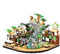 KeKeDuo Kit de Construction de Zoo du Désert, 4800 Pièces Jardin Zoologique Blocs de Construction Micro Non Compatible avec Les Grandes Marques