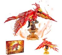 KeKeDuo Phénix de Feu Kit de Construction, 938 Pièces Le Phénix de Maquette Bloc de Construction Compatible avec Les Grandes Marques