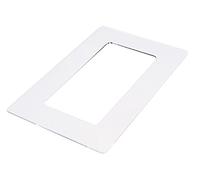 kekef Cadre décoratif en verre acrylique transparent 1/2/3/4 voies, utilisable des deux côtés, brillant ou antireflet, protection murale pour interrupteurs et prises (2 positions).