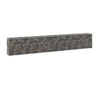 Keketa Mur de gabion avec couvertures, panier en gabion, cages pour jardin, terrasse et terrasse, bordure en pierre, panier de soutènement en acier galvanisé, 300 x 30 x 50 cm