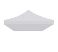 Keketa Toit de rechange pour tonnelle, tente de réception - Toit de rechange pour pavillon - Résistant aux UV et à l'eau - 3 x 6 m - Blanc