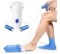 Kekoy Enfile-Chaussette pour Anciens - Plus Facile que les 3-Doigts, Adapté Post-Op Hanche, Femmes Enceintes & Mobilité Réduite (11,4 cm, 1 Pc, Blanc)