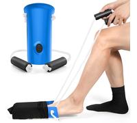 Kekoy enfile-chaussettes, solution simplifiée face à l’aide à 3 doigts | pratique pour seniors, post-op. hanche, femmes enceintes et personnes à mobilité réduite, 11,4cm, 1 paquet, blanc
