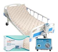 Kekoy Matelas Anti escarre à air alterné pour escarres de Grade I | pompe silencieuse, imperméable, aide à prévenir les escarres de lit, pour hôpitaux, maisons, lits d'hôpital, 90x200 cm