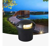 KEKSIS Éclairage De Paysage Rond Jardin Lumière Souterraine 2 Côté Lueur Spot LED Encastrable IP66 Étanche Extérieur Lumières De Pont pour Allée, Villas, Escaliers, AC85-265V (Color : White, Size :