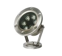 KEKSIS Lumière D'étang Sous-Marine Rotative, Fontaine IP68 Étanche Faible Voltage AC12/24V, Projecteur Spot Piscine en Acier Inoxydable pour Extérieur Fête LED Submersible (Couleur : Bleu)