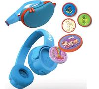 Kekz Kit de démarrage Premium Bleu : Amazon Exclusif avec Grain de Biscuit Bleu, Jeu Audio Cookie Crew, Wunderkekz + 3 puces Audio supplémentaires (Casque pour Enfants, Casque de Voyage pour Les