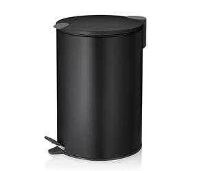 kela 10642 Treteimer, Métal, Noir, 12 l