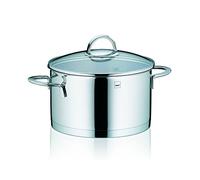 Kela 10959 Marmite 3,5 litres en Inox Brillant + Couvercle en Verre, Compatible Induction, Diamètre 20 cm, 'Cailin'