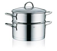 kela 10994 cuiseur Vapeur 3 pièces à superposer, Acier Inoxydable 18/10, diamètre 20 cm, 3 litres, 'Cailin' Taille Unique