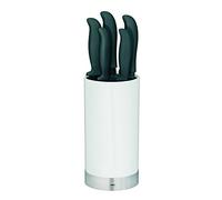 Kela 11286 bloc couteaux de cuisine + 5 couteaux, coloris blanc, 'Acida'
