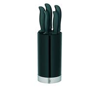 Kela 11287 bloc couteaux de cuisine + 5 couteaux, coloris noir, 'Acida'