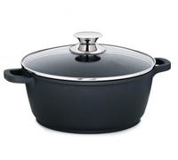 kela 11552 Marmite Kerros 24cm en Fonte d'aluminium, Cast, Noir, 24 cm