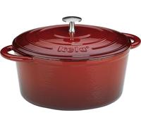 kela 11948 Rôtissoire Calido en fonte, 5 l ø 26 cm, h 12 cm, rouge
