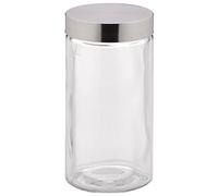 kela 17868 Set boîtes hermétique Bera 1,7l en Verre/Acier Inoxydable, Transparent/Argent, 11 x 11 x 22 cm