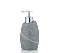kela 20257 Distributeur à Savon Talus en Poly Gris, Plastique, 7,5 x 7,5 x 16 cm
