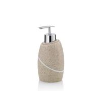 kela 20297 Distributeur à Savon Talus en Poly Beige, Plastique, 7,5 x 7,5 x 16 cm
