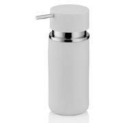 Kela 20420 Distributeur de Savon Liquide Céramique/Caoutchouc Blanc 300 ml