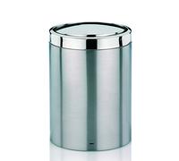 Kela 21382 Ari poubelle de salle de bain à couvercle basculant, 7 litres, acier inoxydable Argent mat
