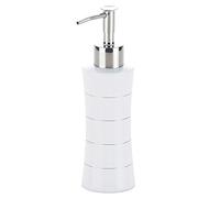 Kela 21538 Amina Distributeur à Savon Acier Inoxydable Blanc 5,5 x 5,5 x 18,5 cm